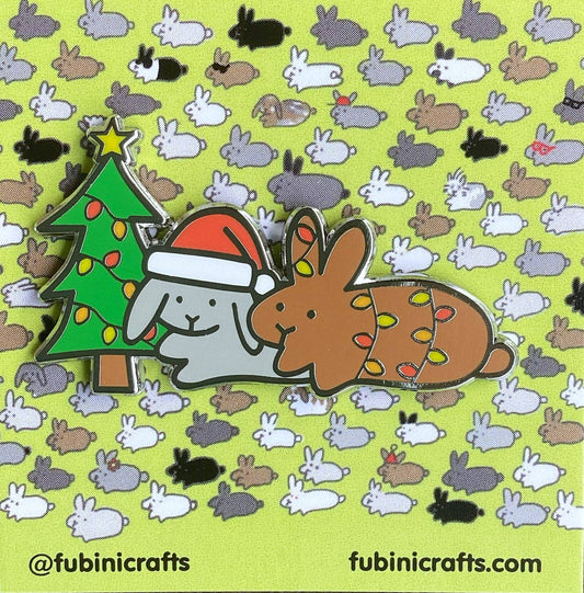 Christmas Tree Bunnies | Pin