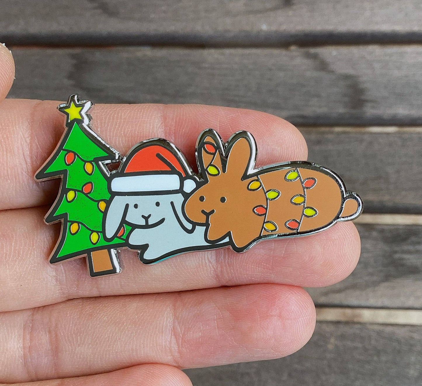 Christmas Tree Bunnies | Pin