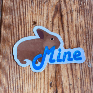 Mine | Brownie Rabbit Sticker