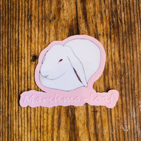Marshma-loaf | Marshmallow Rabbit Sticker