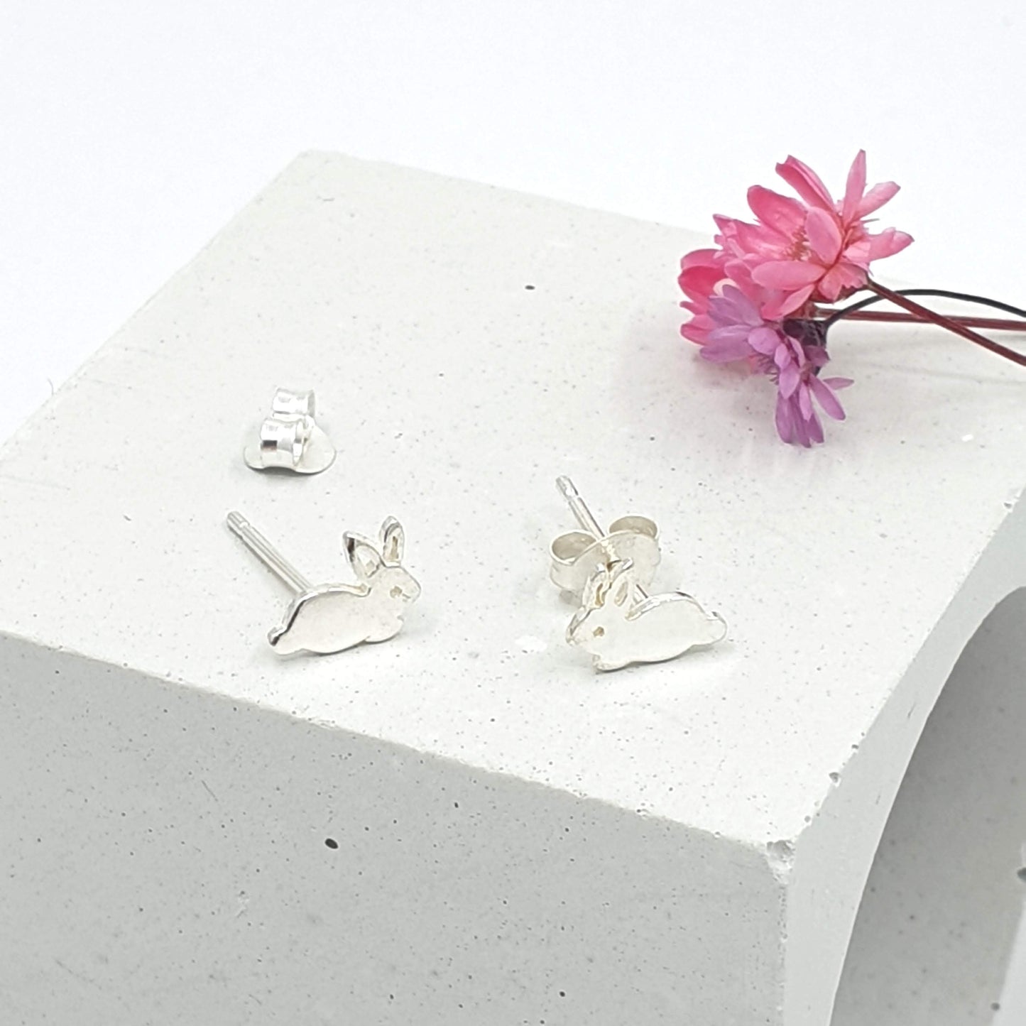 Baby Bunny Rabbit Stud Earrings