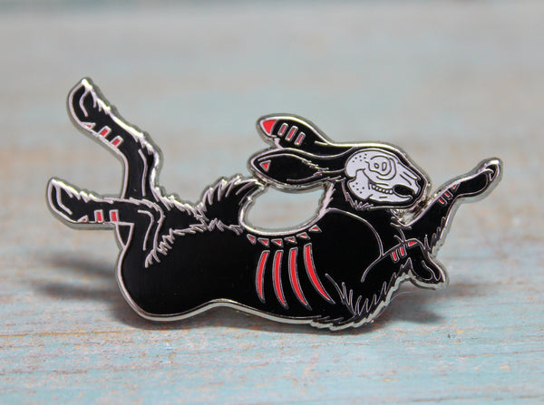The Black Rabbit of Inlé Watership Down Pin - by Lyndsey Green