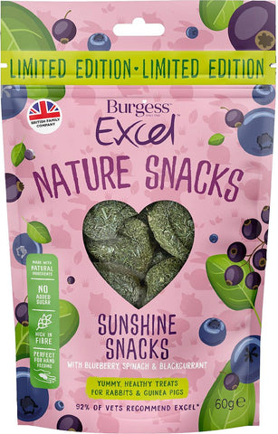 Burgess Excel Sunshine Snacks with Blueberry, Spinach and Blackcurrant