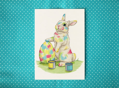 Easter Egg Painting Art Print