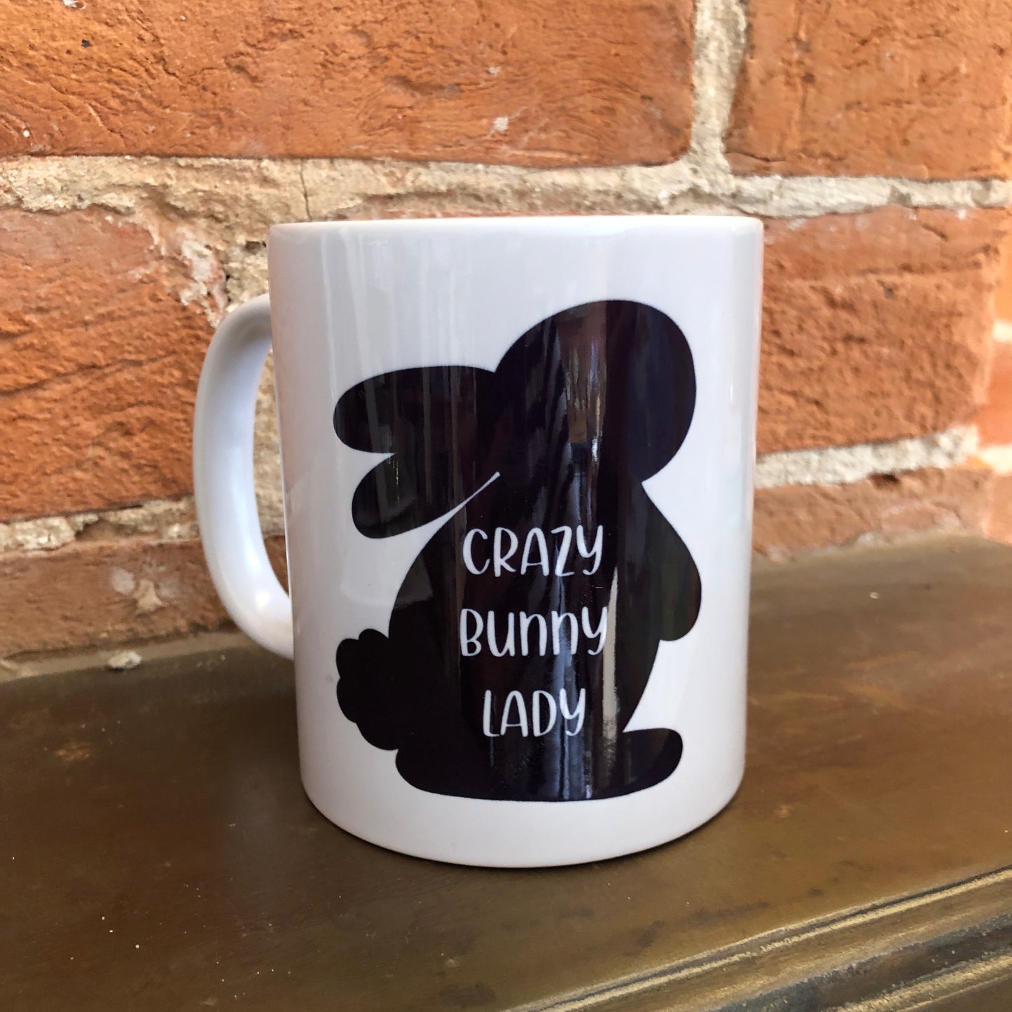Crazy Bunny Person Mug