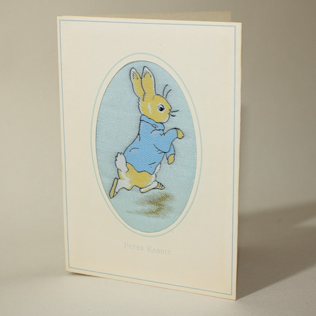 Vintage J&J Cash's Peter Rabbit Woven Silk Card