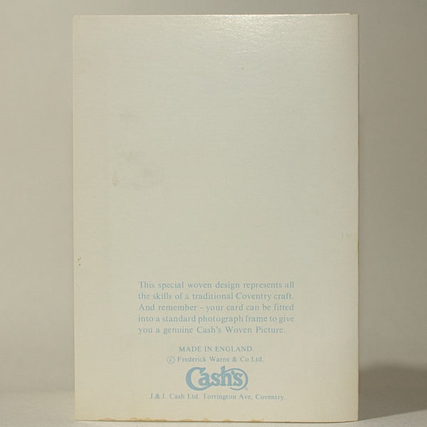 Vintage J&J Cash's Peter Rabbit Woven Silk Card