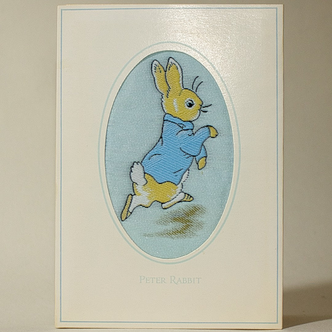 Vintage J&J Cash's Peter Rabbit Woven Silk Card