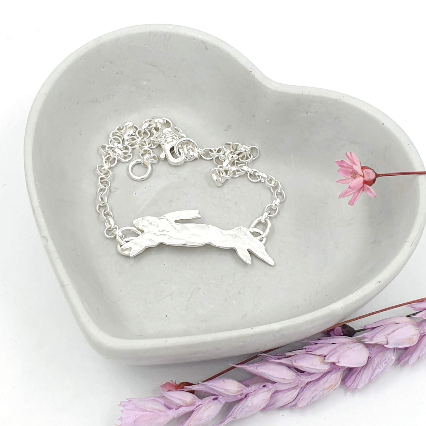 Leaping Hare Sterling Silver Bracelet