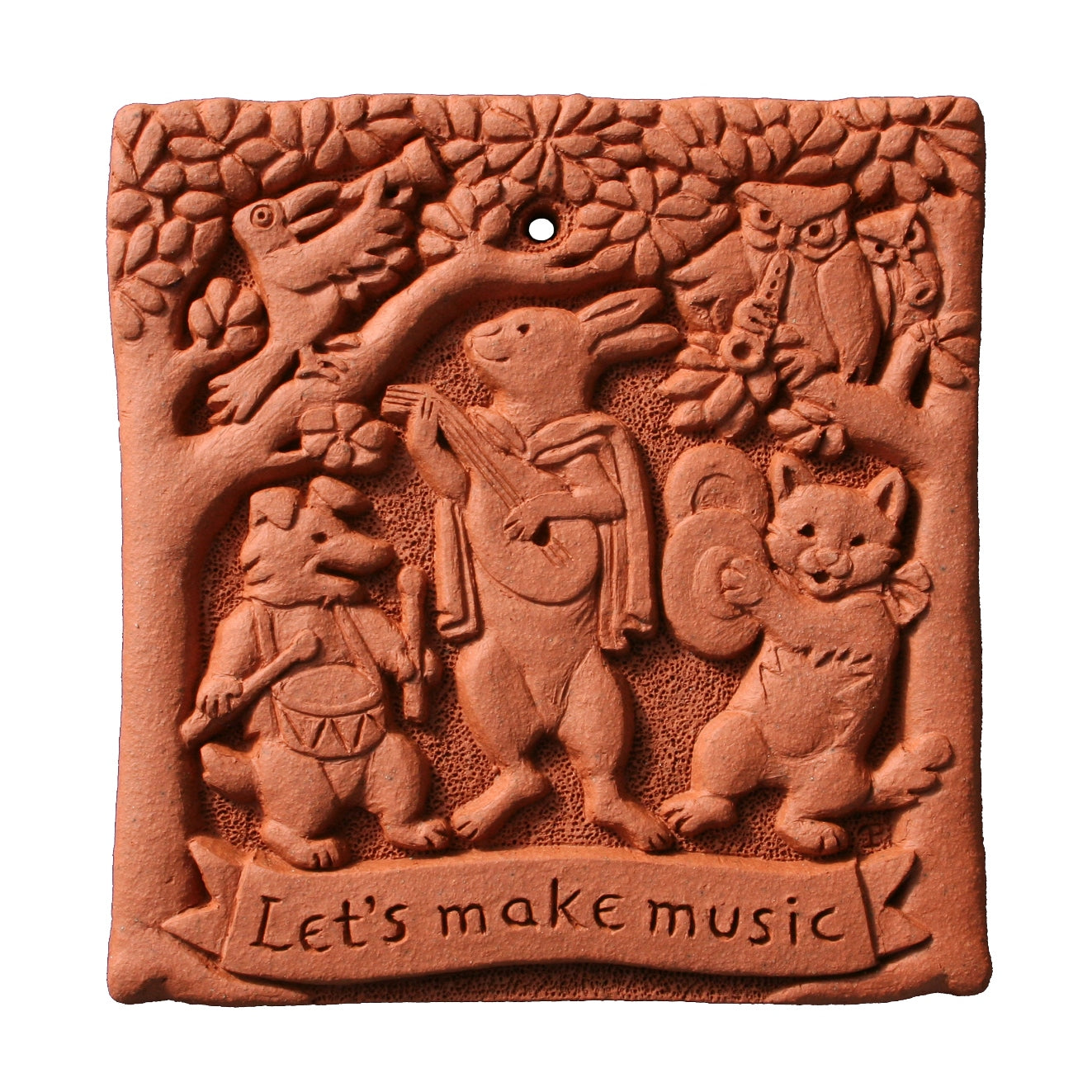 Let's Make Music Terracotta Tile