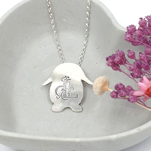 Personalised Lola Lop Bunny Rabbit Necklace