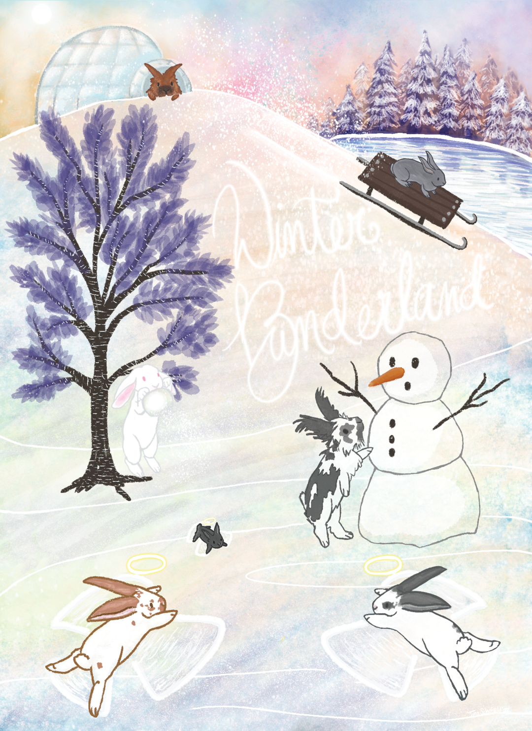 Winter Bunderland - Rabbit Retail Holiday Card