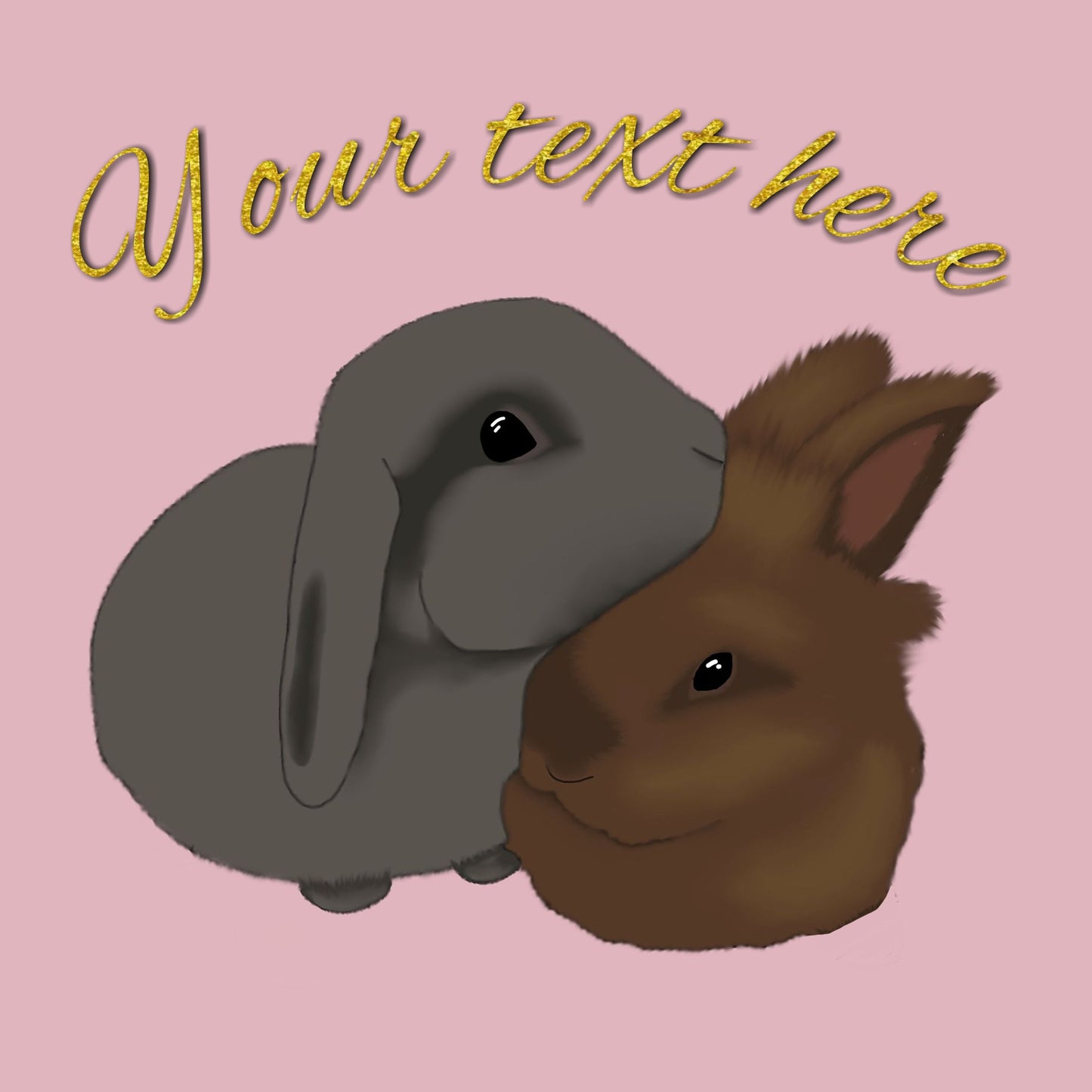 Snuggle Bunnies Valentine's Card