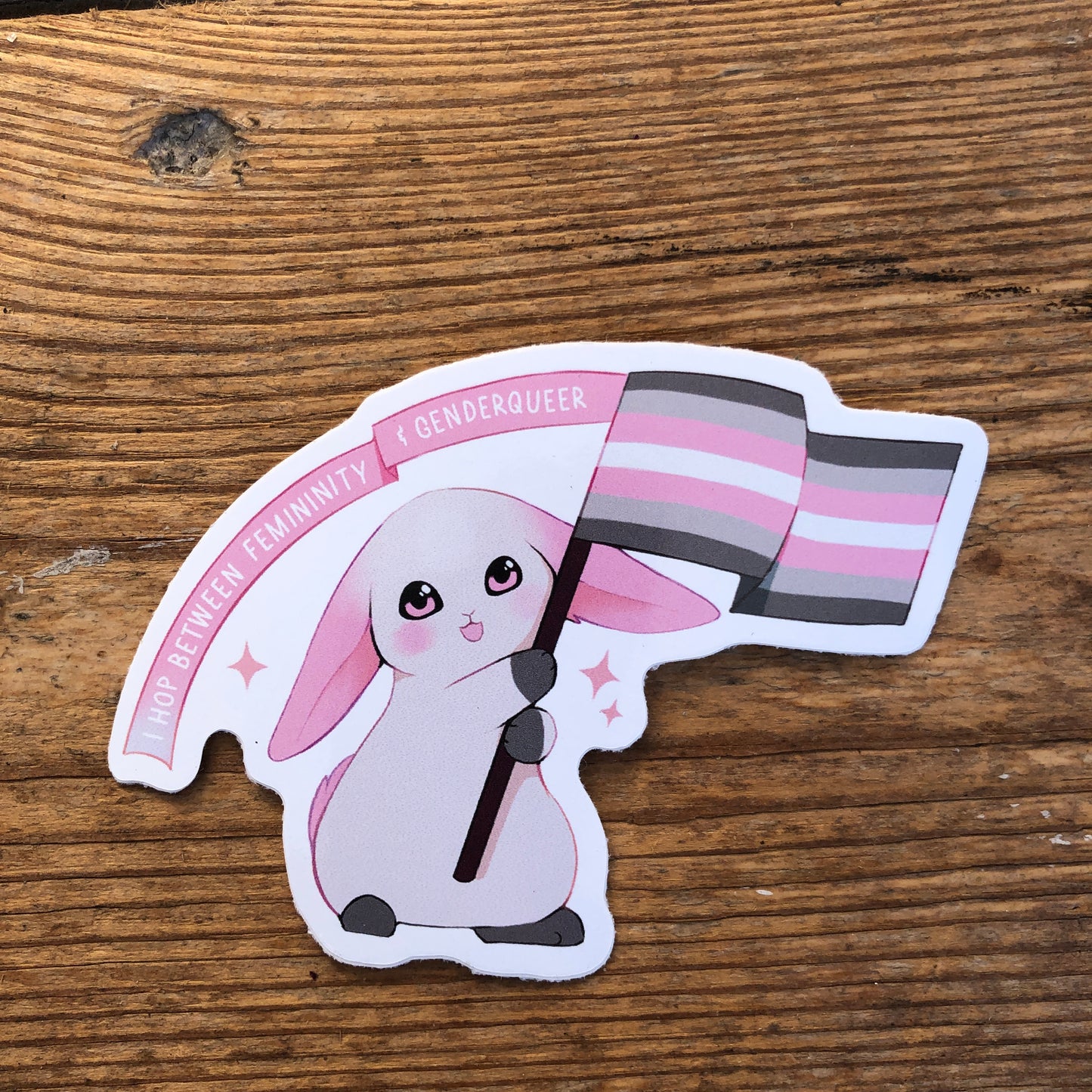 LGBTQ+ Pride Bunnies Stickers