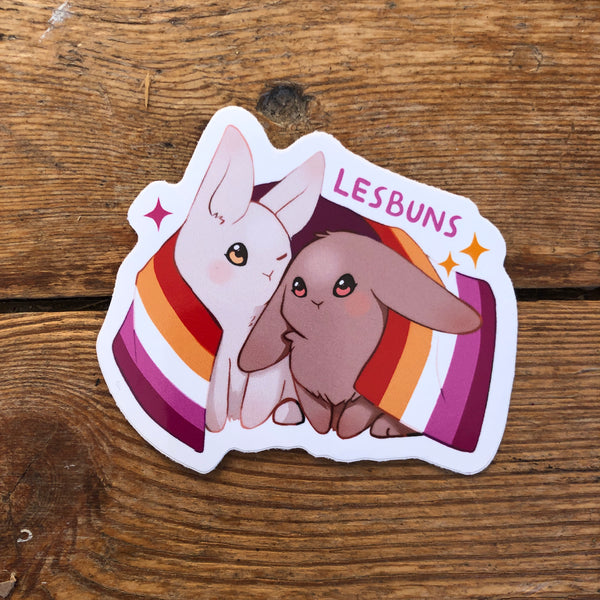 LGBTQ+ Pride Bunnies Stickers