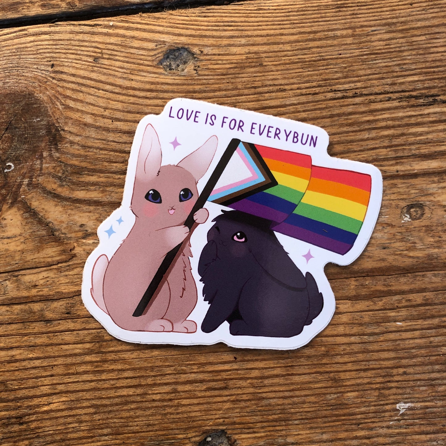 LGBTQ+ Pride Bunnies Stickers