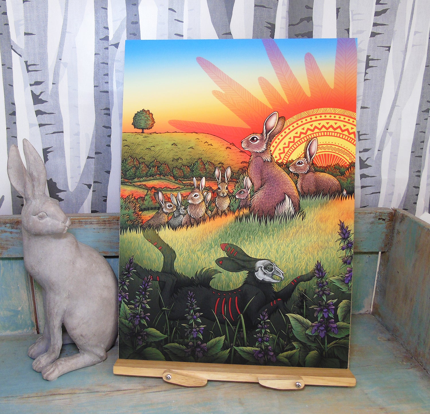 Watership Down A3 Giclee Print - by Lyndsey Green