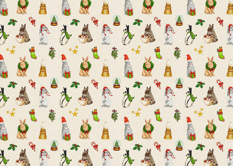 Winter Bunnies Wrapping Paper