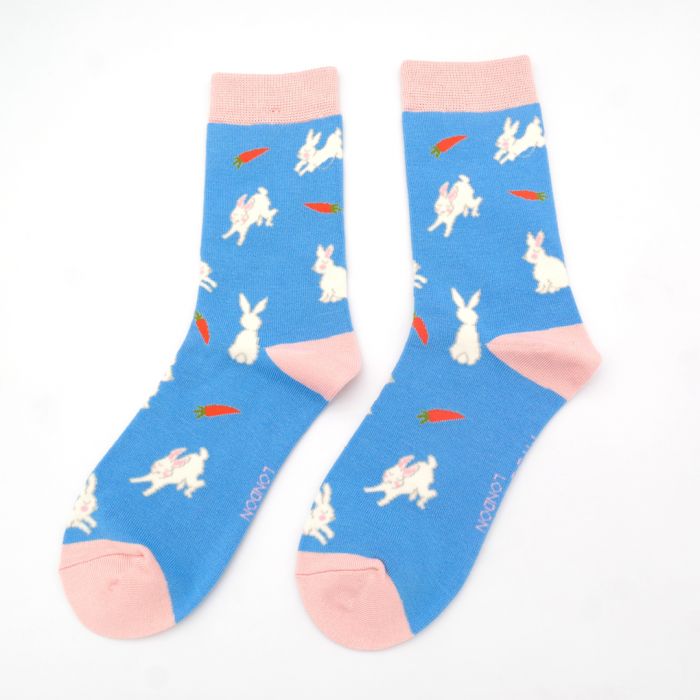 Bamboo Bunny and Carrot Ankle Socks