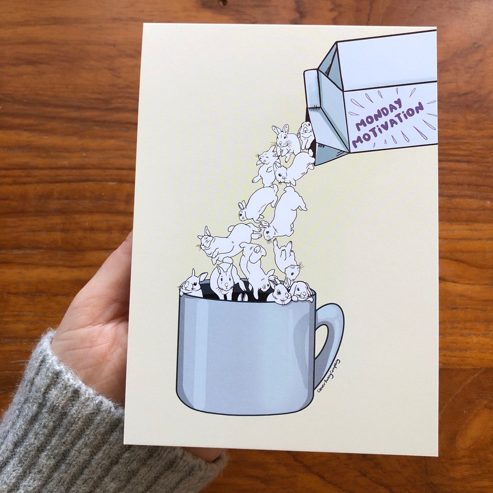 Monday Motivation Postcard – Rabbit Retail