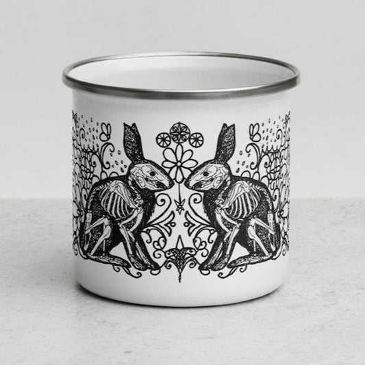 Skeleton Rabbit Mug