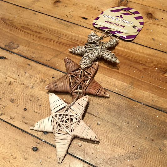Rosewood Christmas Woven Star Trio