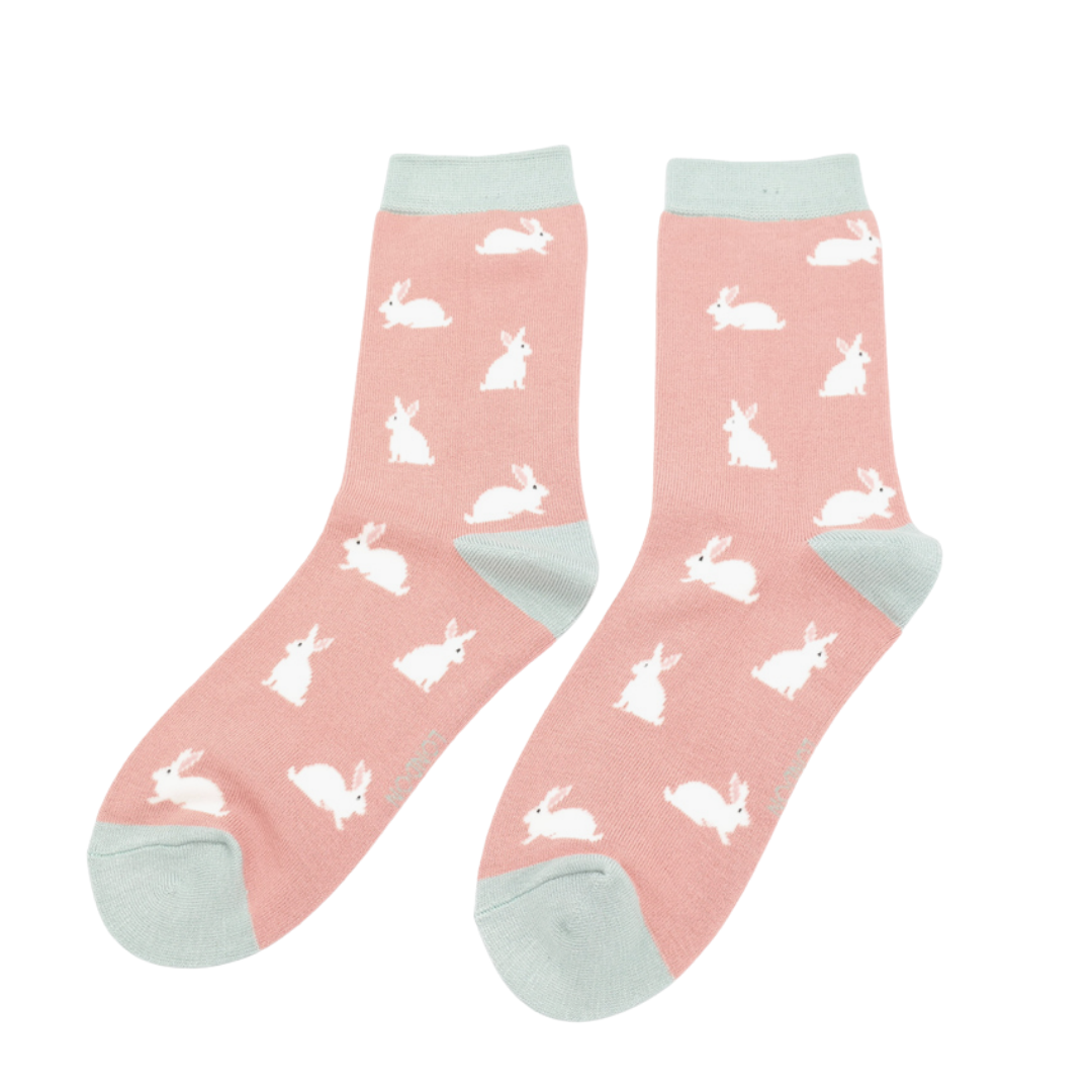 Bamboo Bunny Ankle Socks - Women's