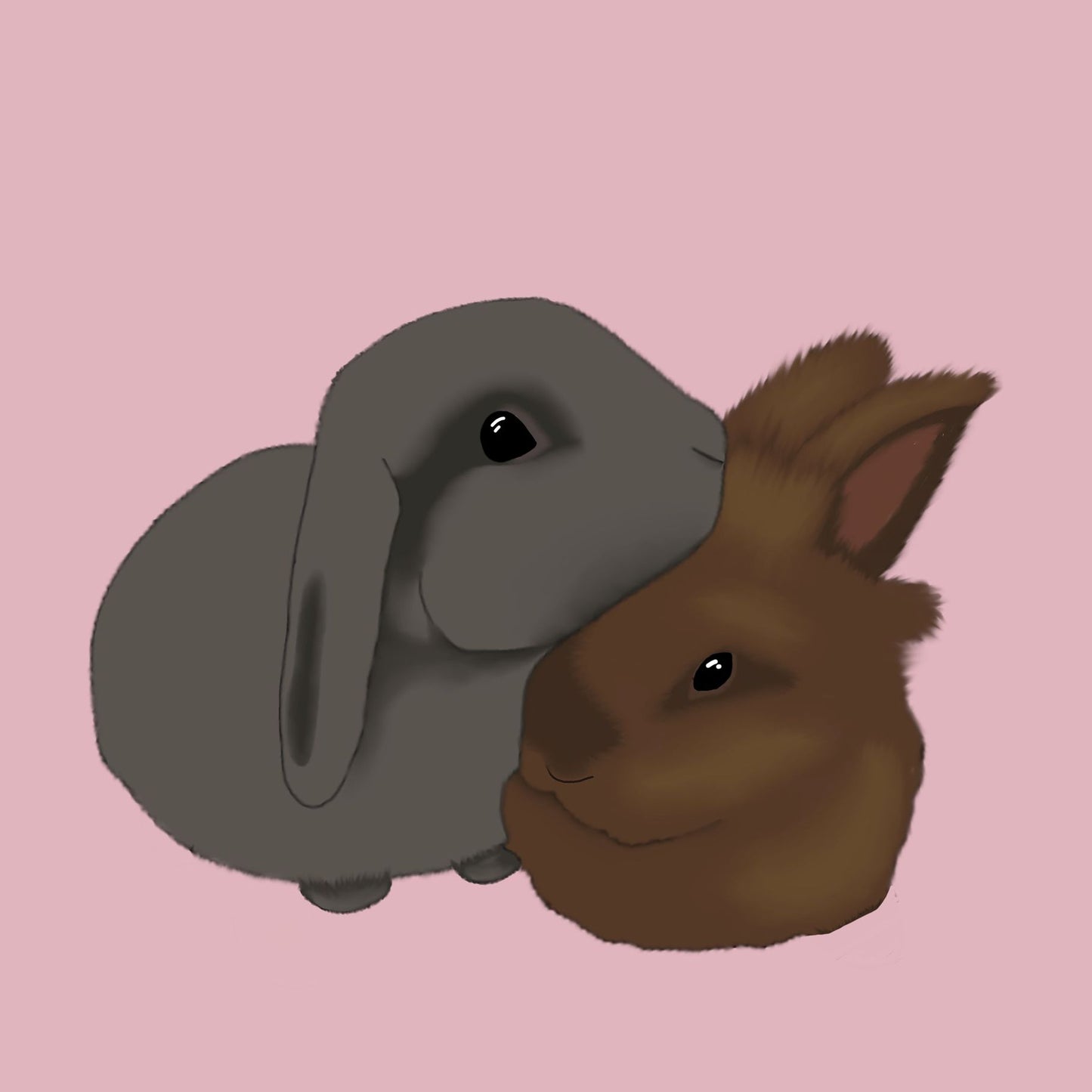 Snuggle Bunnies Valentine's Card